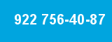 922 756-40-87 922 756-40-87